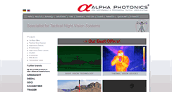 Desktop Screenshot of alpha-photonics.com